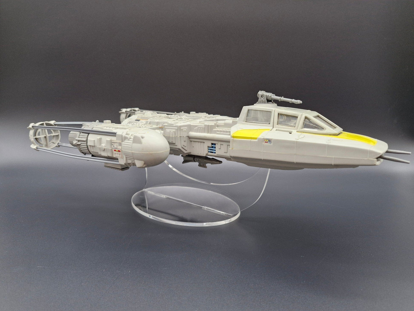 Vintage 4th Moon Toys Star Wars Supplies Acrylic Display Stand for Y-Wing (Vintage, POTF2, 30th, TVC)