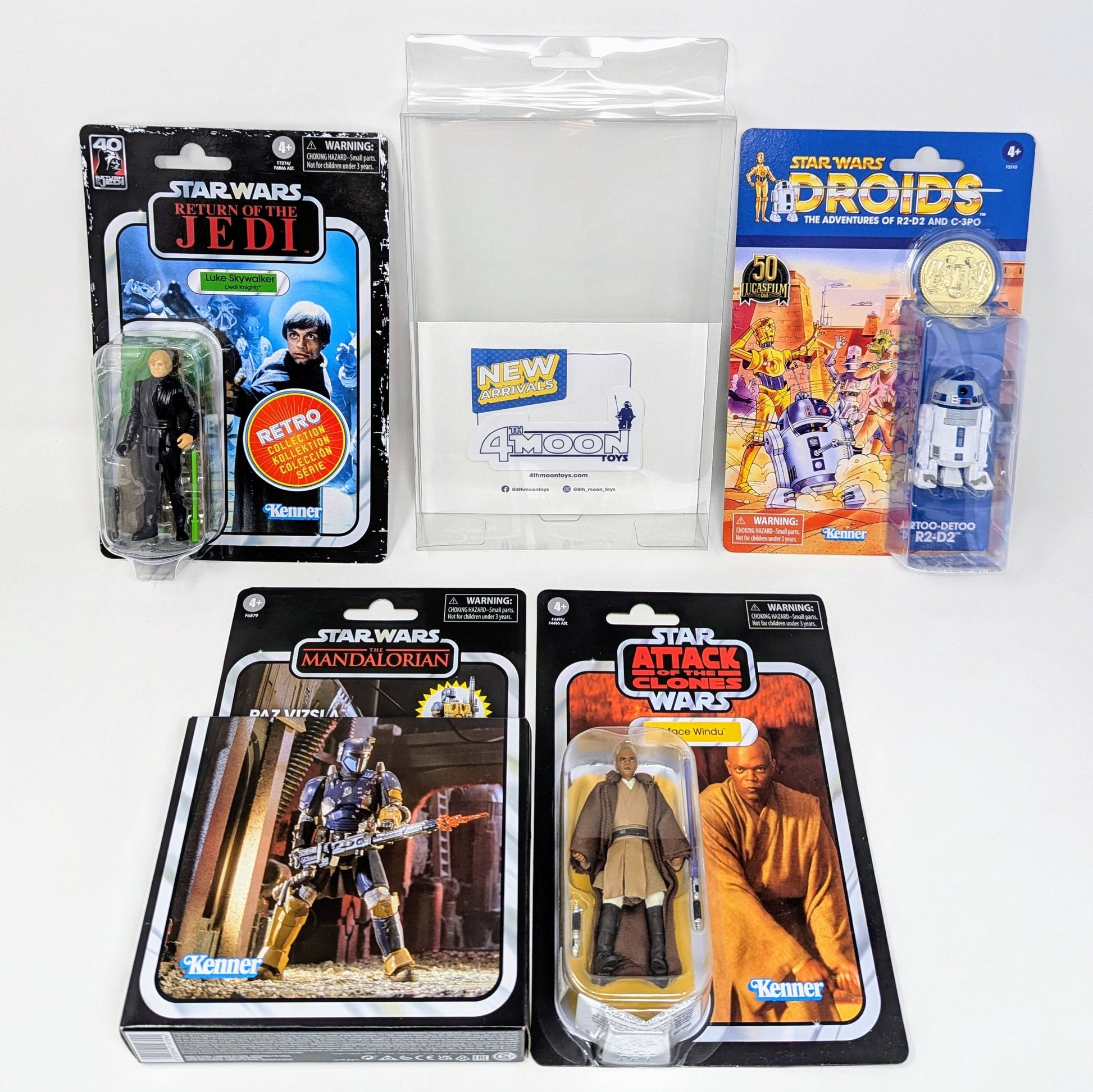 Vintage 4th Moon Toys Star Wars Supplies The Vintage Collection MOC Protective Cases - Soft Plastic