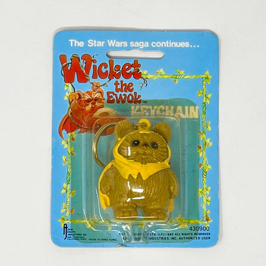 Vintage Adam Joseph Star Wars Non-Toy Ewoks Wicket Keychain - Mint on Card Star Wars Vintage