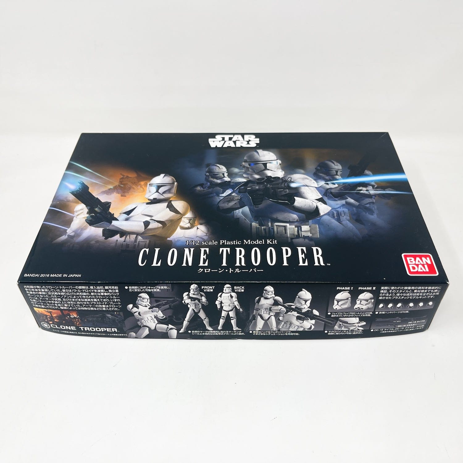 Clone Trooper Phase I & II 1/12 Snap-Fit Model Kit | Bandai 2018