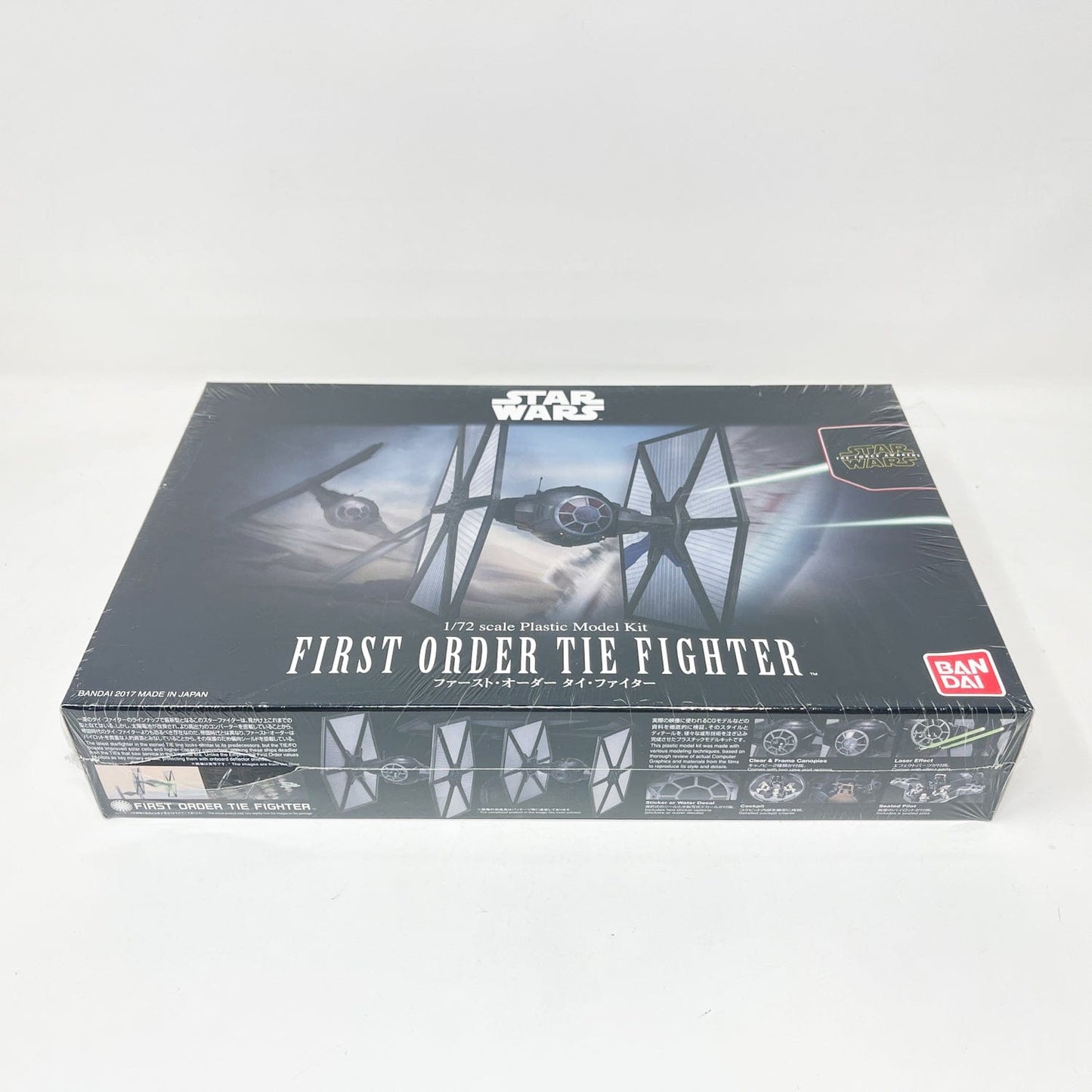 Vintage Bandai Star Wars Modern Other Bandai First Order TIE Fighter 1/72 Scale Star Wars Force Awakens Model Kit (2017)