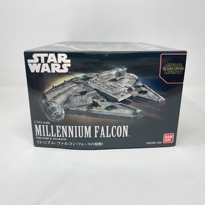 Vintage Bandai Star Wars Modern Other Bandai Millennium Falcon 1/144 Scale Star Wars Force Awakens Model Kit (2017)