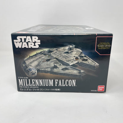 Vintage Bandai Star Wars Modern Other Bandai Millennium Falcon 1/144 Scale Star Wars Force Awakens Model Kit (2017)