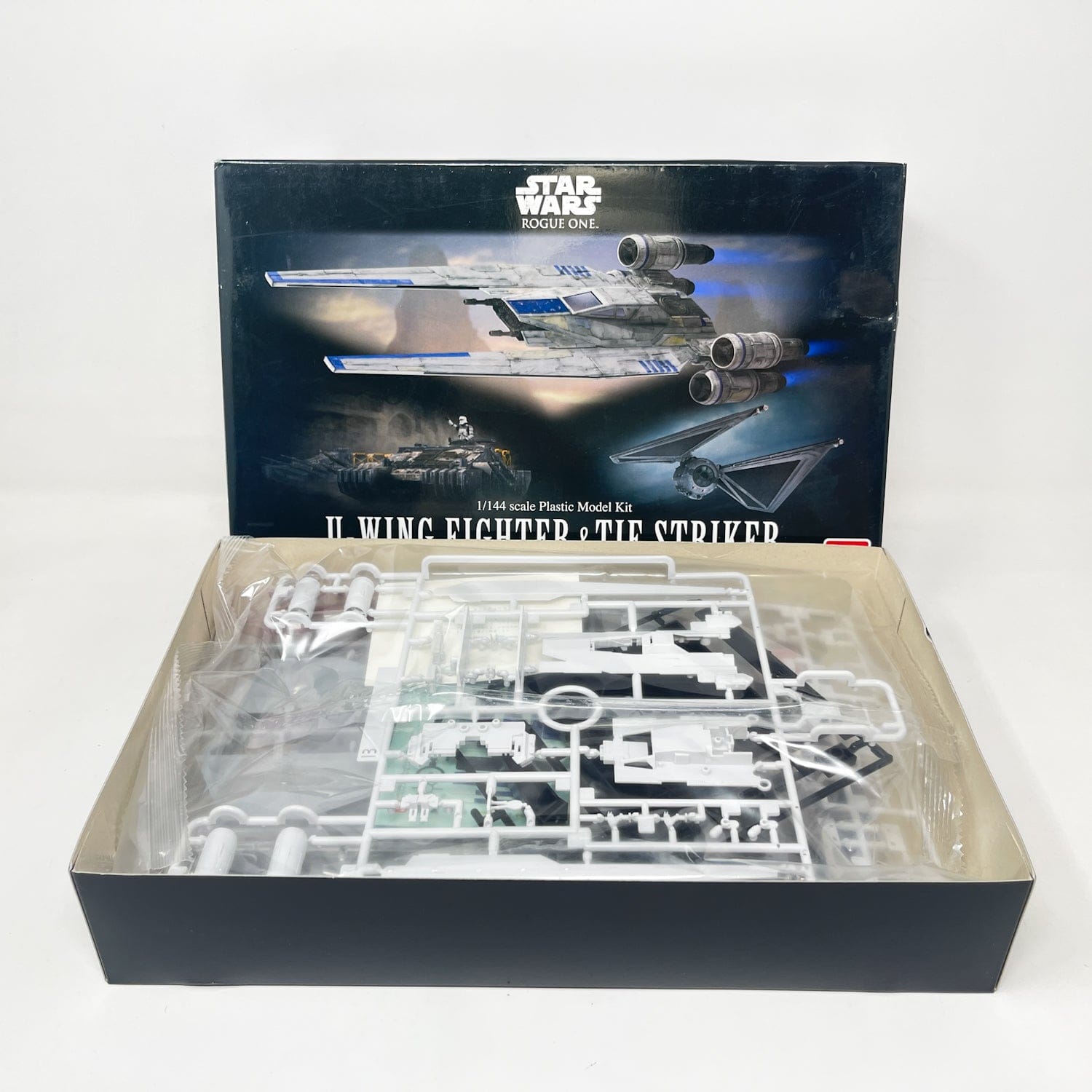 Vintage Bandai Star Wars Modern Other Bandai U-Wing Fighter & TIE Striker 1/144 Scale Star Wars Rogue One Model Kit Set (2017)