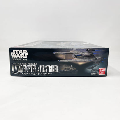Vintage Bandai Star Wars Modern Other Bandai U-Wing Fighter & TIE Striker 1/144 Scale Star Wars Rogue One Model Kit Set (2017)