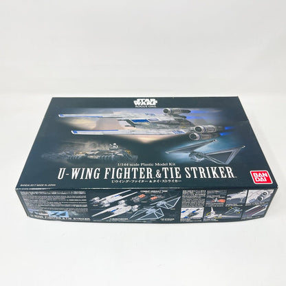 Vintage Bandai Star Wars Modern Other Bandai U-Wing Fighter & TIE Striker 1/144 Scale Star Wars Rogue One Model Kit Set (2017)