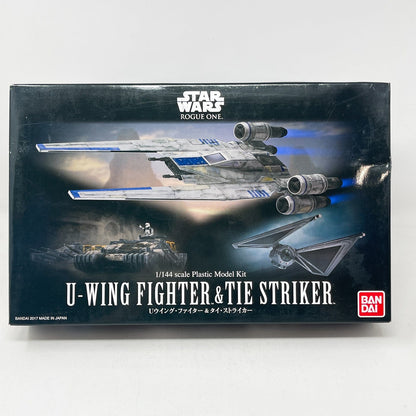 Vintage Bandai Star Wars Modern Other Bandai U-Wing Fighter & TIE Striker 1/144 Scale Star Wars Rogue One Model Kit Set (2017)