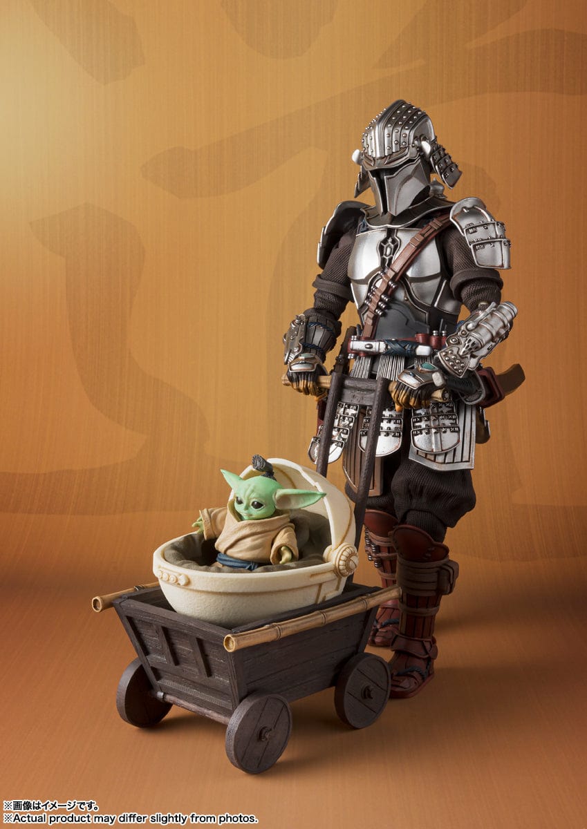 Vintage Bandai Star Wars Modern Other Ronin Mandalorian (BESKAR ARMOR) & Grogu  - Bandai Spirits Tamashii Nations Star Wars MEISHO Movie Realizations Japanese Import Figures