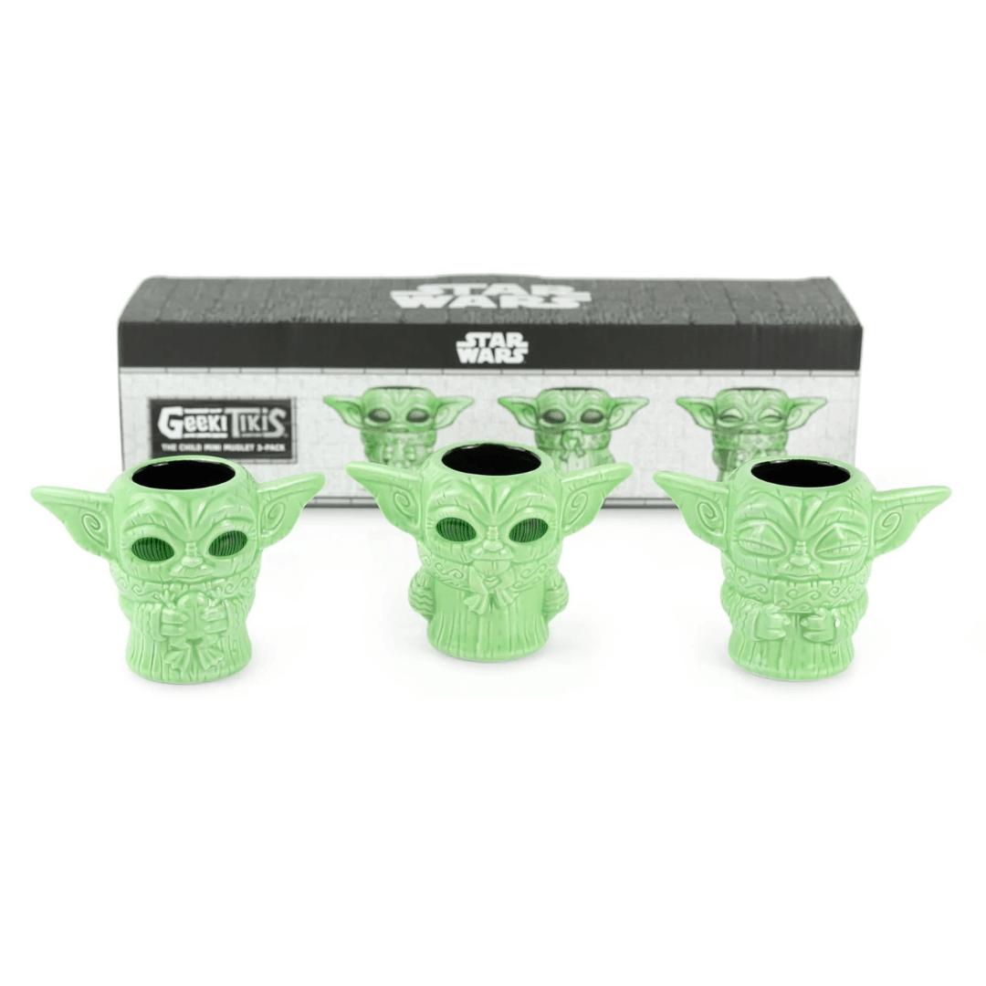 Vintage Beeline Creative Star Wars Modern Other Geek Tikis - Star Wars Grogu - The Child with Snack Mini Muglet 3-Pack