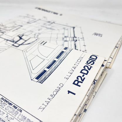 Vintage Book Star Wars Non-Toy Star Wars Blueprints Portfolio