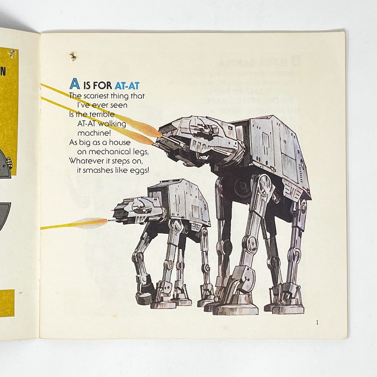 Vintage Buena Vista Star Wars Vinyl Adventures in ABC Read-A-Long Book (1983)