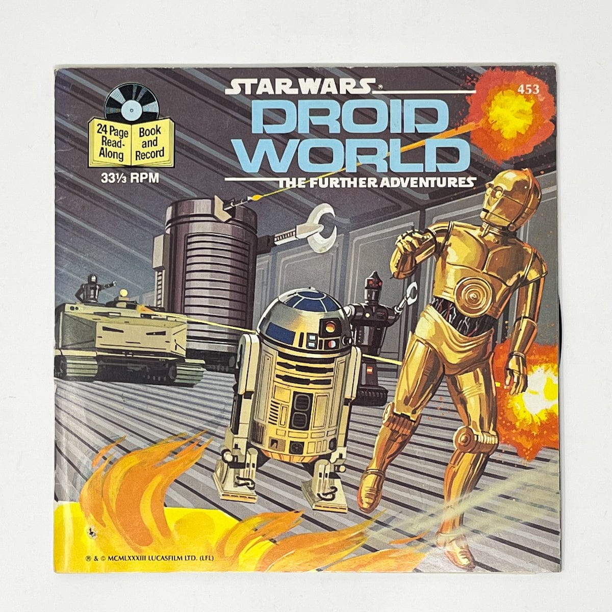 Vintage Buena Vista Star Wars Vinyl Droid World Read-A-Long Book (1983)