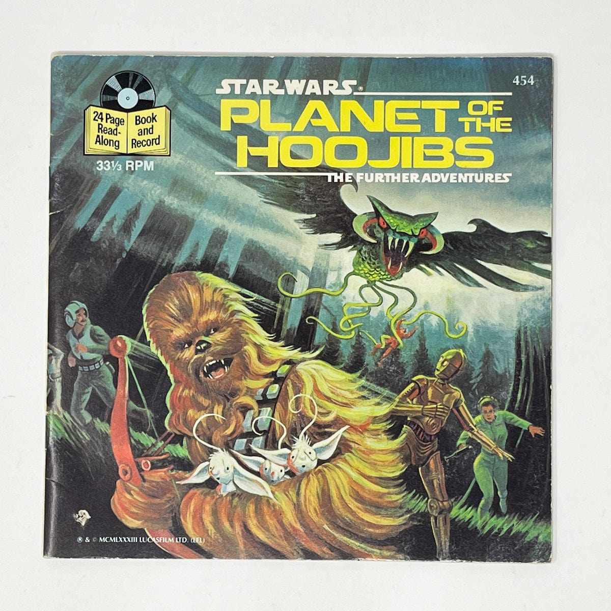 Planet of the Hoojibs Childrens Read-A-Long Book Vintage Star Wars