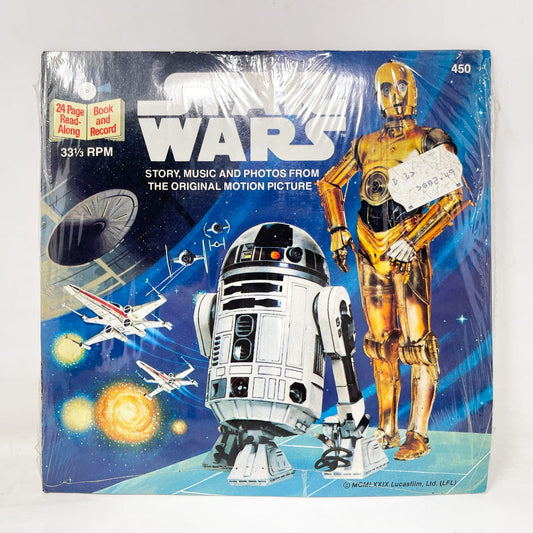 Vintage Buena Vista Star Wars Vinyl Star Wars Read-A-Long Book SEALED - Vintage Star Wars (1977)