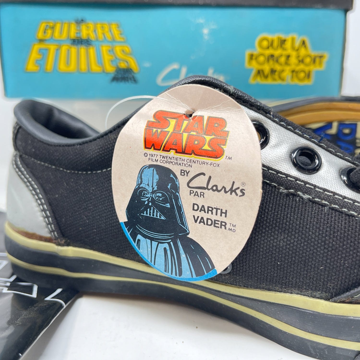 Vintage Clarks Star Wars Non-Toy Clarks Darth Vader Shoes in Canadian Box