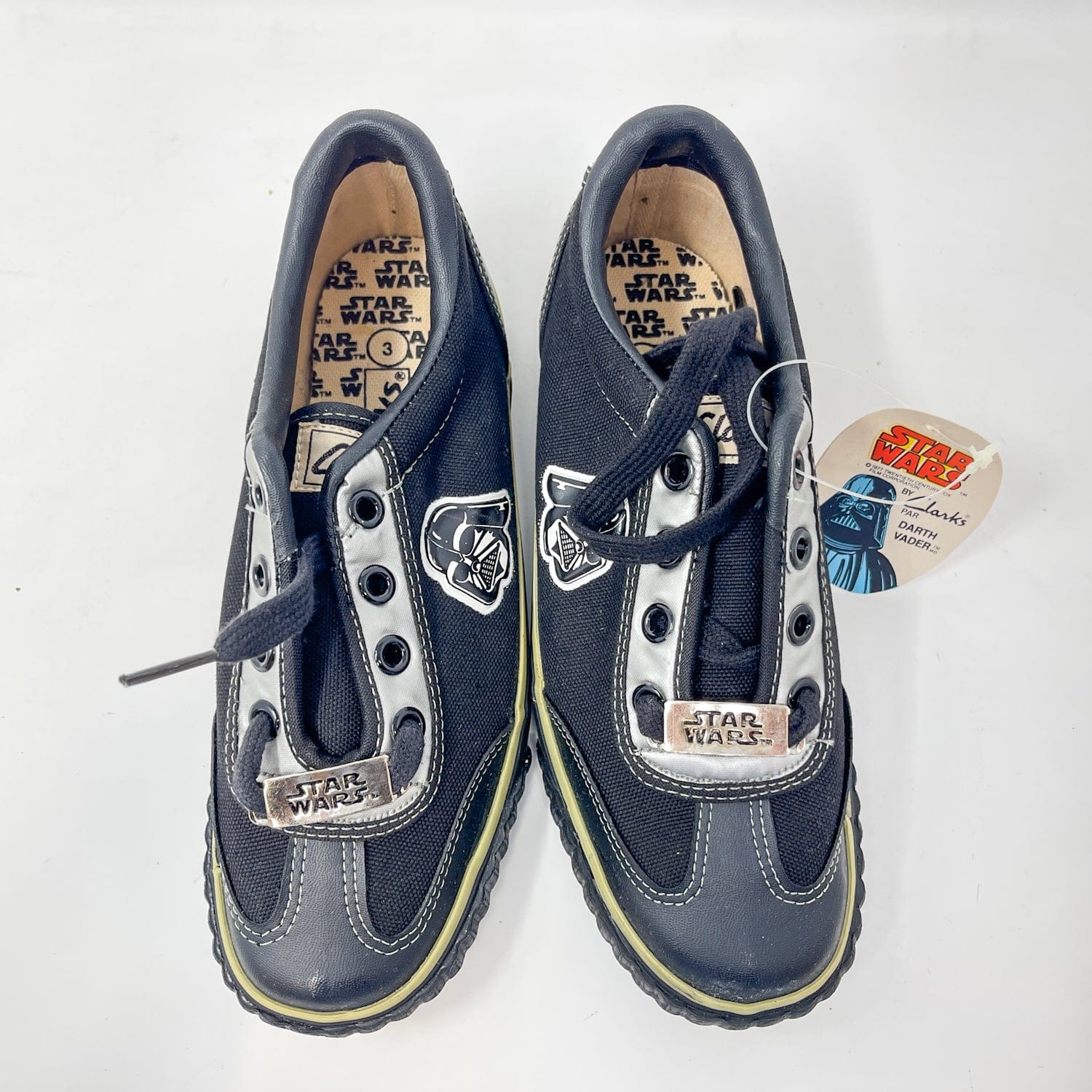 Vintage Clarks Star Wars Non-Toy Clarks Darth Vader Shoes in Canadian Box