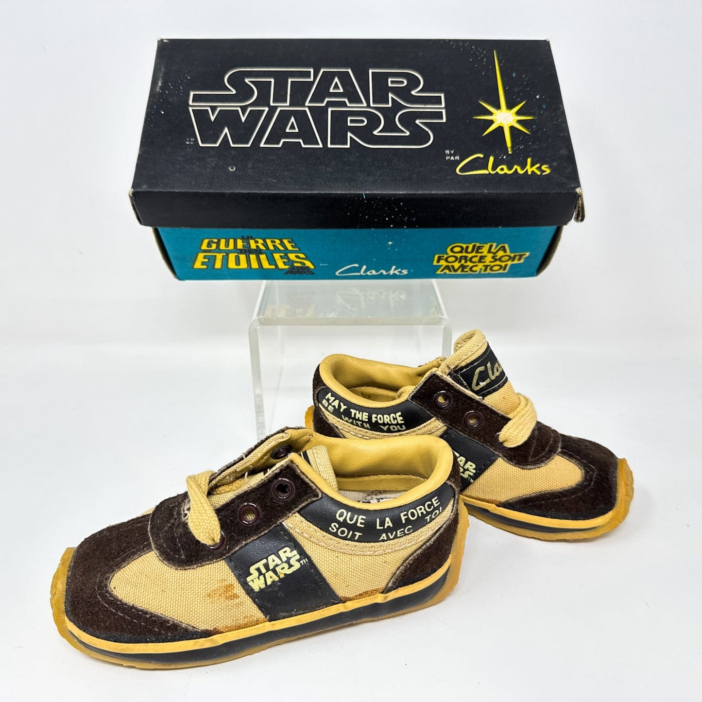 Vintage Clarks Star Wars Non-Toy Clarks May The Force Be With You Shoes in Canadian Box in Box w/ Tag