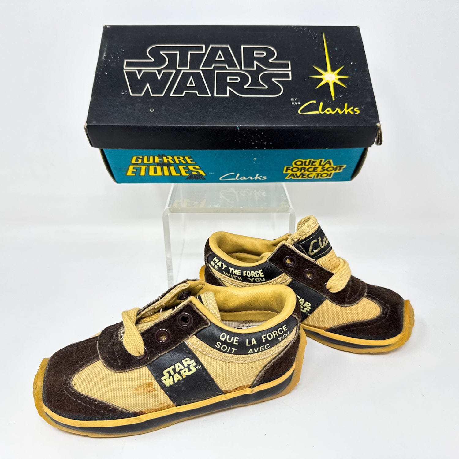Vintage Clarks Star Wars Non-Toy Clarks May The Force Be With You Shoes in Canadian Box in Box w/ Tag