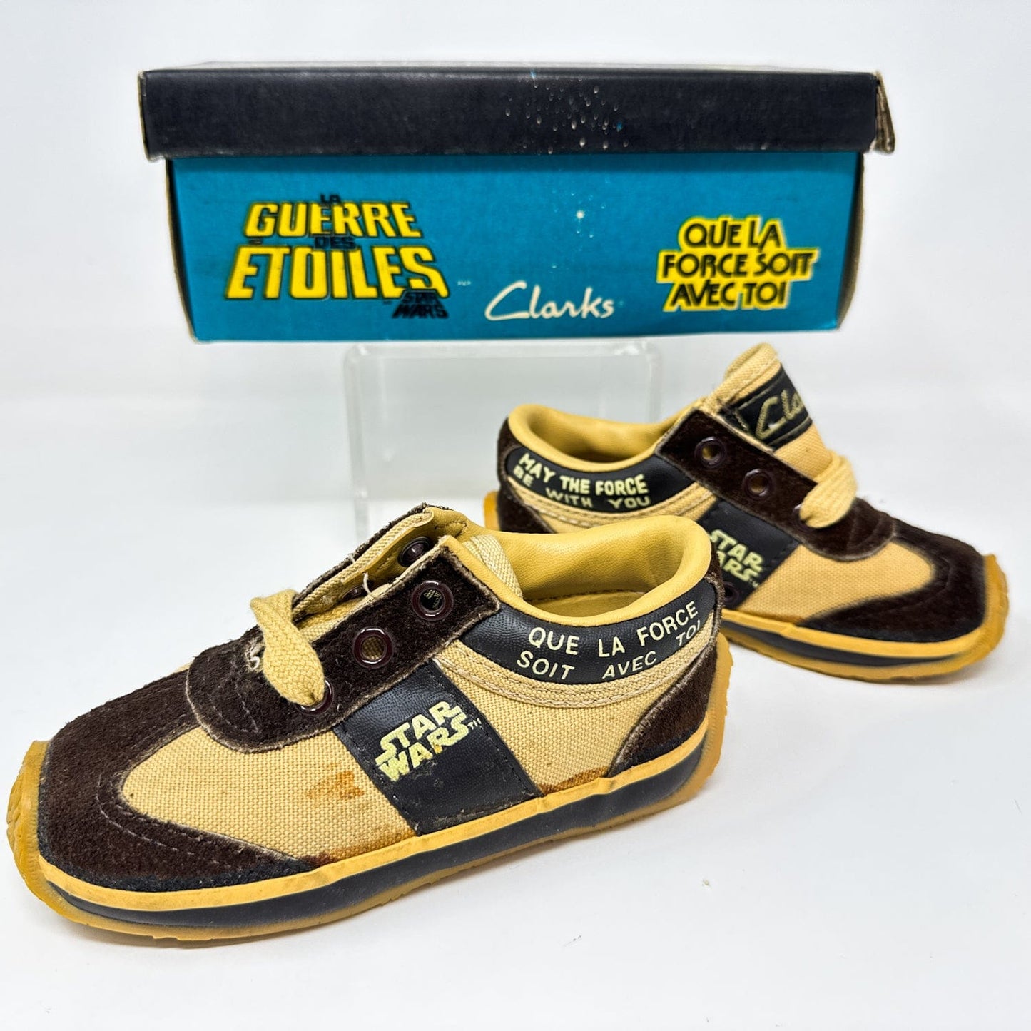 Vintage Clarks Star Wars Non-Toy Clarks May The Force Be With You Shoes in Canadian Box in Box w/ Tag