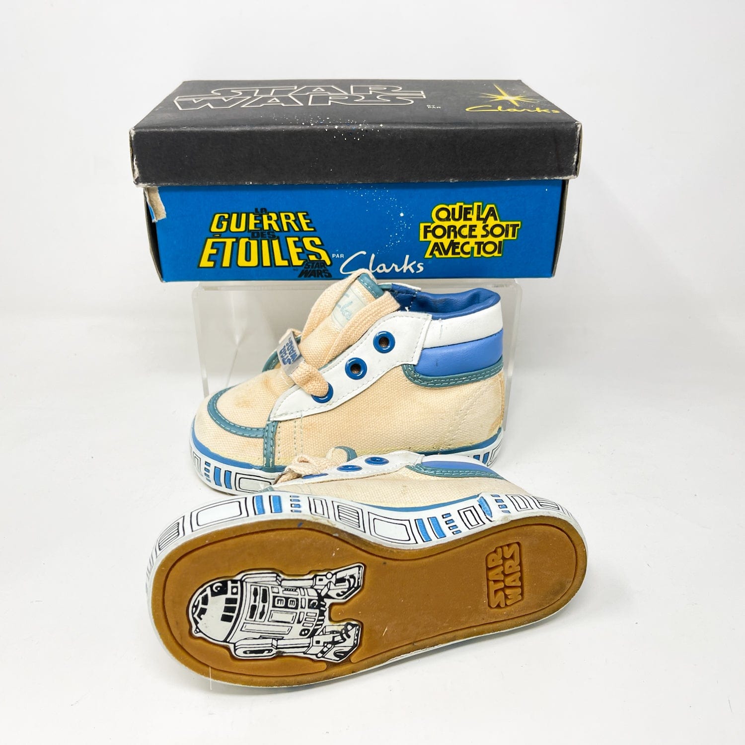 Vintage Clarks Star Wars Non-Toy Clarks R2-D2 Shoes in Canadian Box