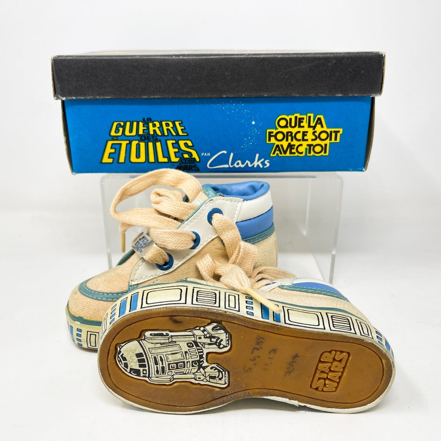 Vintage Clarks Star Wars Non-Toy Clarks R2-D2 Shoes in Canadian Box