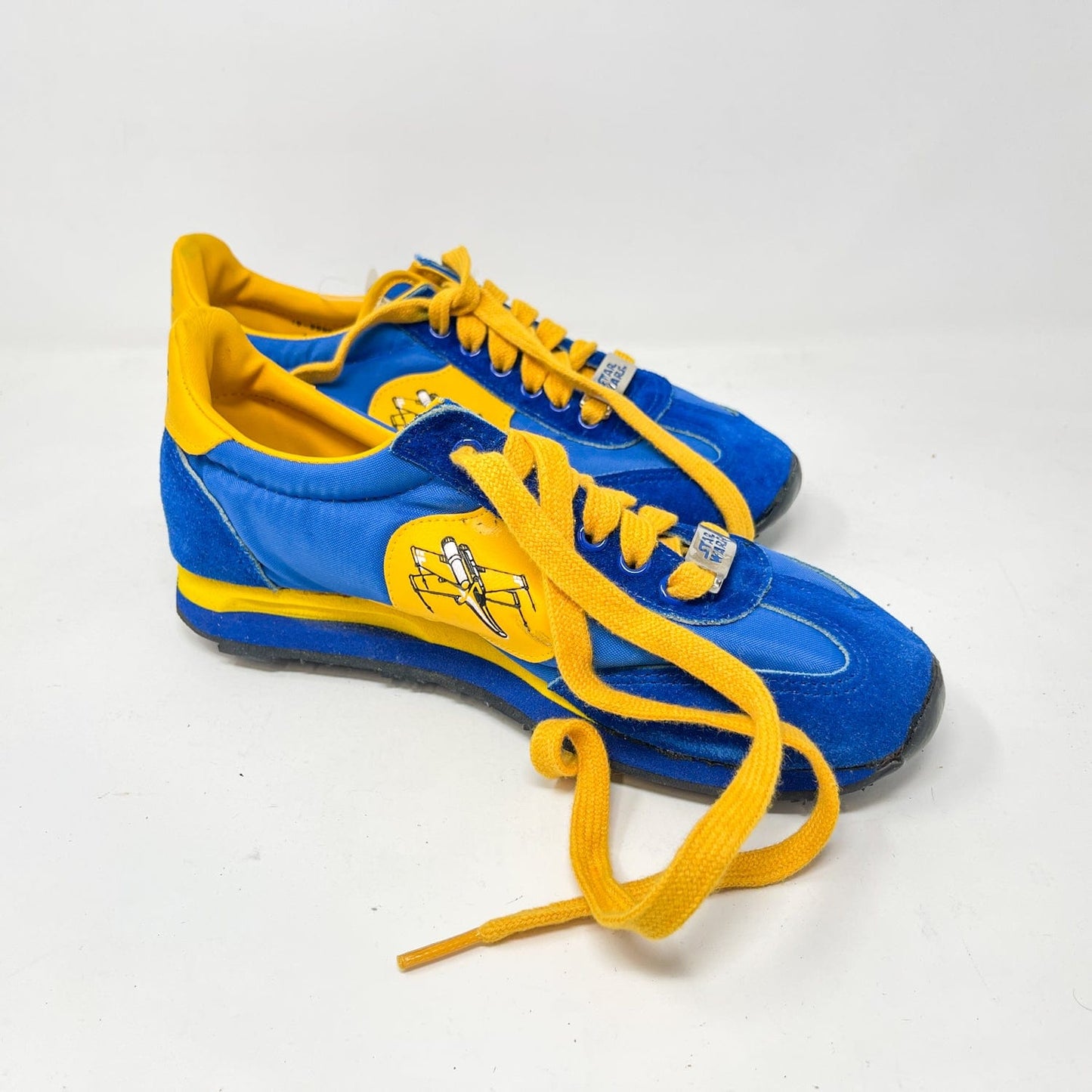 Vintage Clarks Star Wars Non-Toy Clarks Royal Blue X-Wing Shoes in Canadian Box in Box w/ Tag