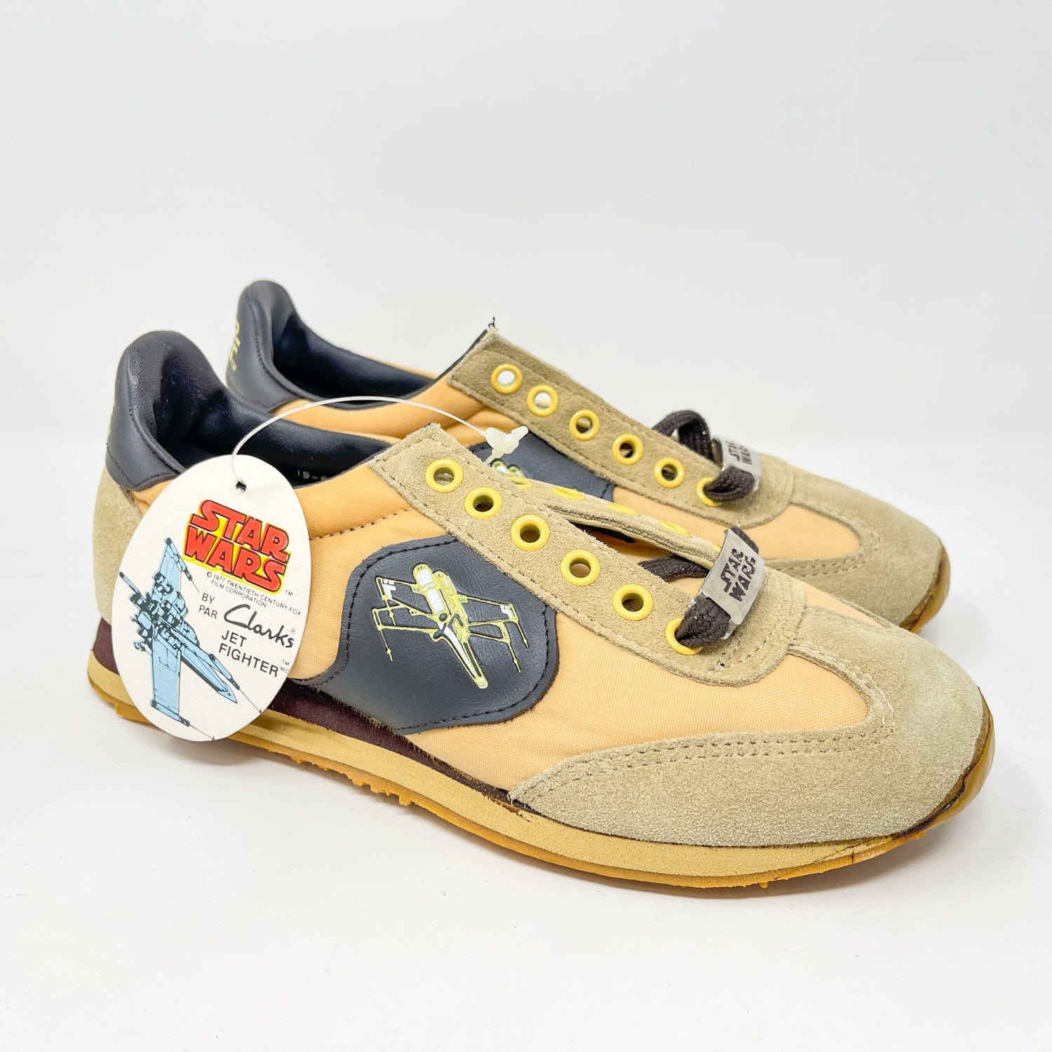 Vintage Clarks Star Wars Non-Toy Clarks X-Wing Shoes in Canadian Box w/ Tag
