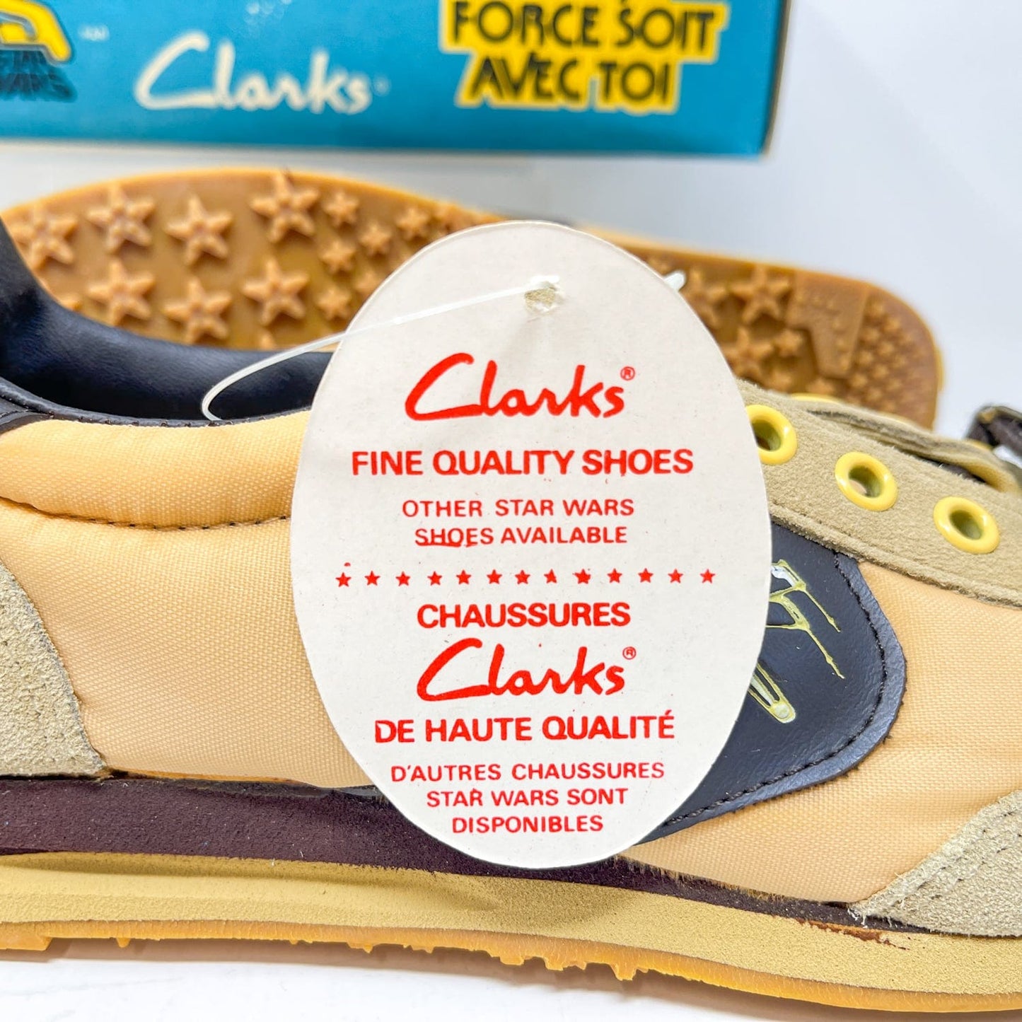 Vintage Clarks Star Wars Non-Toy Clarks X-Wing Shoes in Canadian Box w/ Tag