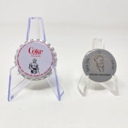 Vintage Coca-Cola Star Wars Non-Toy Ben Kenobi Coca-Cola Canada Bottle Cap Set Peeled