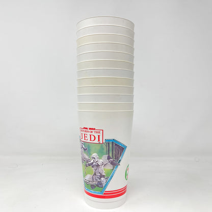 Vintage Coca-Cola Star Wars Non-Toy Canadian 7-11 ROTJ Cups - Set of 12 - Vintage (1983)