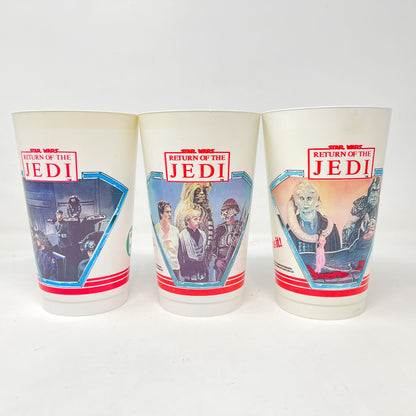 Vintage Coca-Cola Star Wars Non-Toy Canadian 7-11 ROTJ Cups - Set of 12 - Vintage (1983)