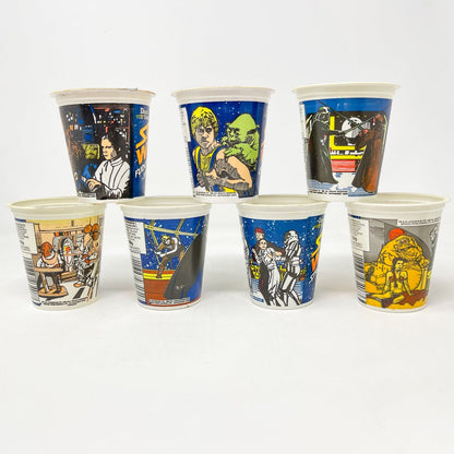Vintage Coca-Cola Star Wars Non-Toy Dairy Time Yoghurt Pots - UK - Complete set of 8