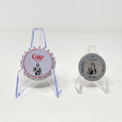 Vintage Coca-Cola Star Wars Non-Toy Han (Yan) Solo Coca-Cola Canada Bottle Cap Set Peeled