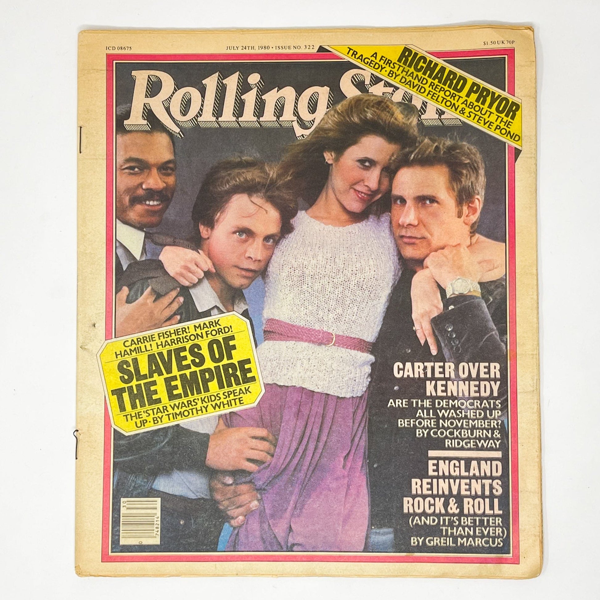 Vintage Cracked Star Wars Non-Toy Rolling Stone Magazine - July 1980 - Slaves of the Empire