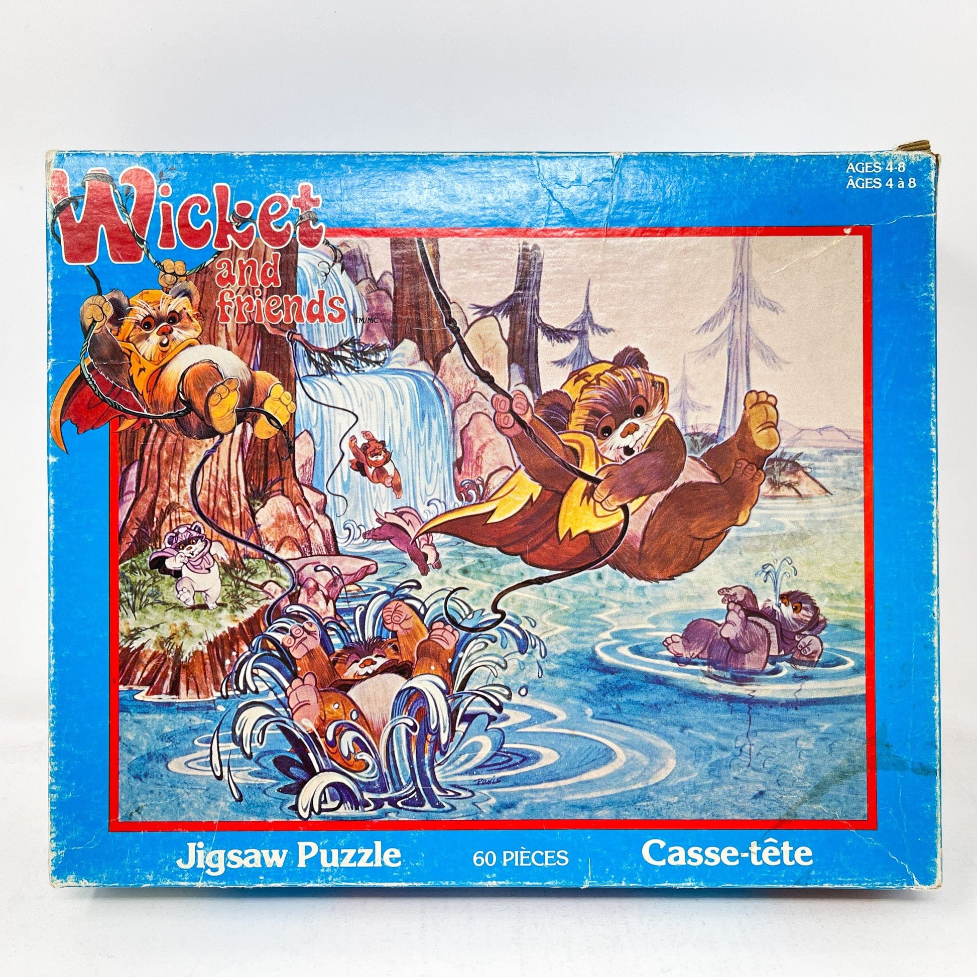Vintage Craft Master Star Wars Non-Toy Wicket and Friends – Vintage Ewoks Cartoon Puzzle #1 (Canadian, Parker Bros)