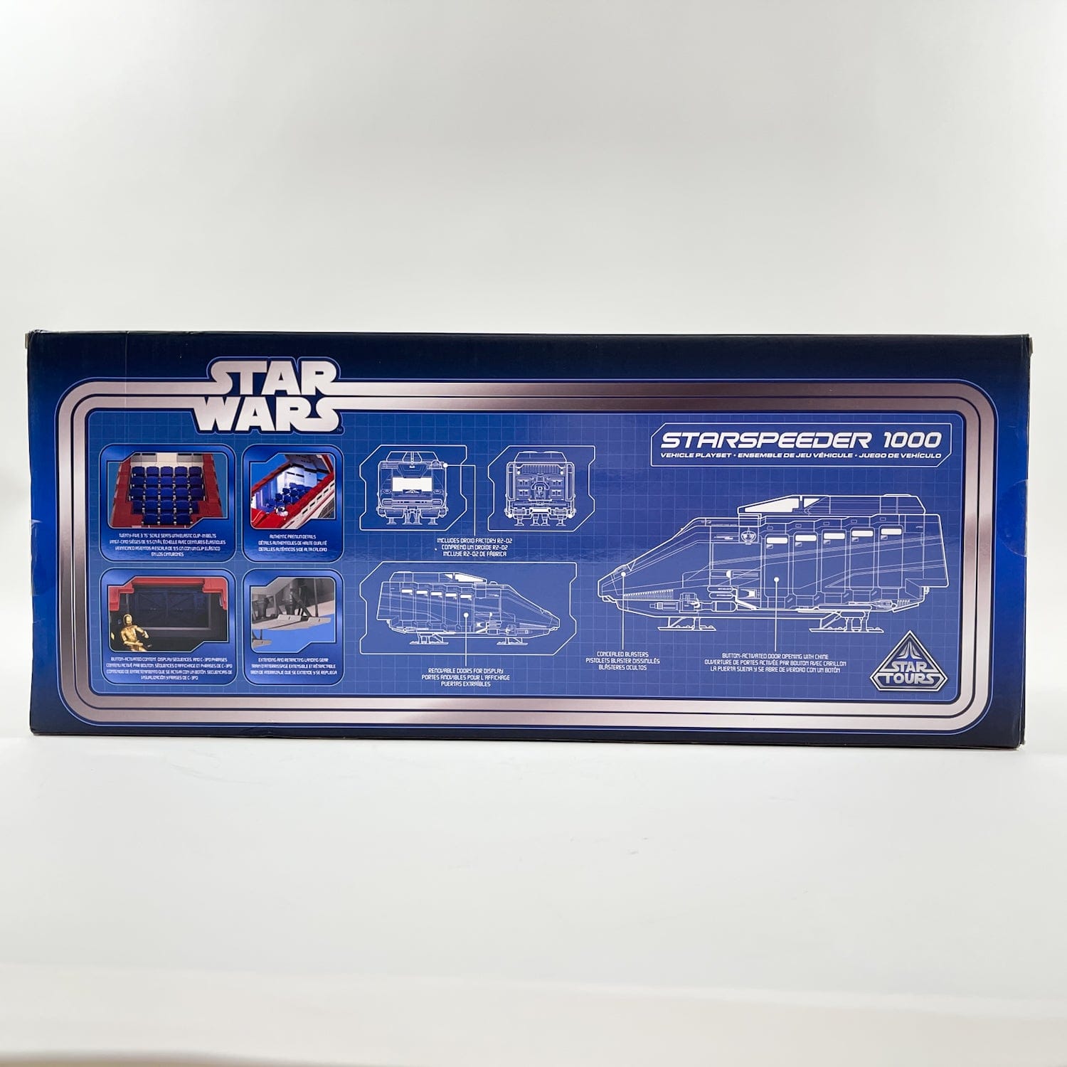 Vintage Disney Star Wars Mid Ships Starspeeder 1000 – Star Tours Vehicle Playset (Disney Parks Exclusive)