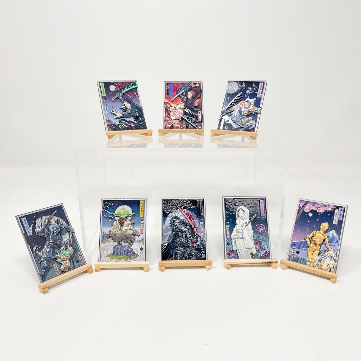 Vintage Disney Star Wars Modern Other Star Wars Celebration Japan 2025 Complete Badge Art Pin Set (8)