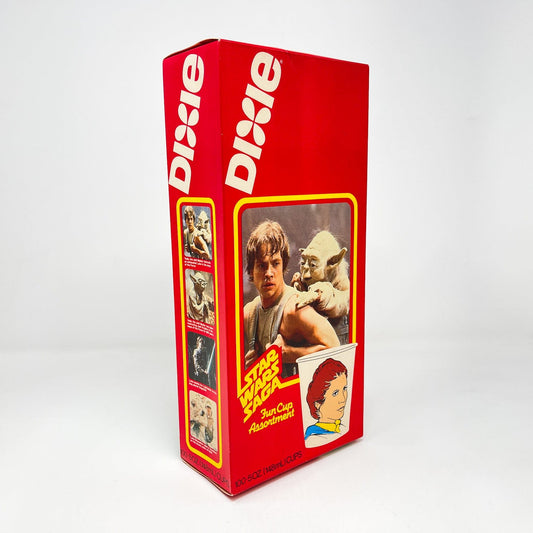 Vintage Dixie Cups Star Wars Non-Toy Dixie Cups Box - Saga Luke & Yoda