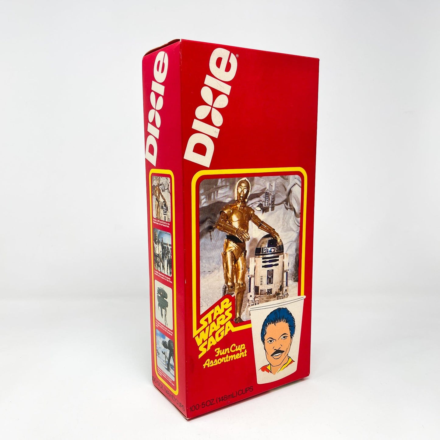 Vintage Dixie Cups Star Wars Non-Toy Dixie Cups Box - Saga R2-D2 & C-3PO