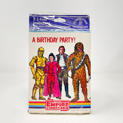 Vintage Drawing Board Star Wars Non-Toy Empire Strikes Back Birthday Party Invitations w/ Envelope - SEALED