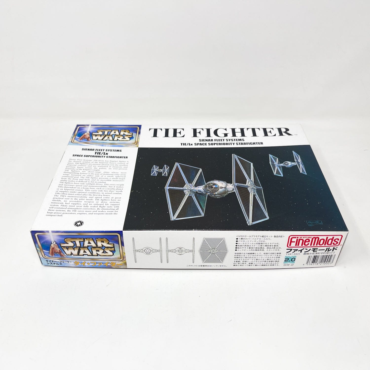 Vintage FineMolds Star Wars Modern Other FineMolds TIE Fighter (TIE/LN) 1/72 Scale Star Wars Model Kit (2002)