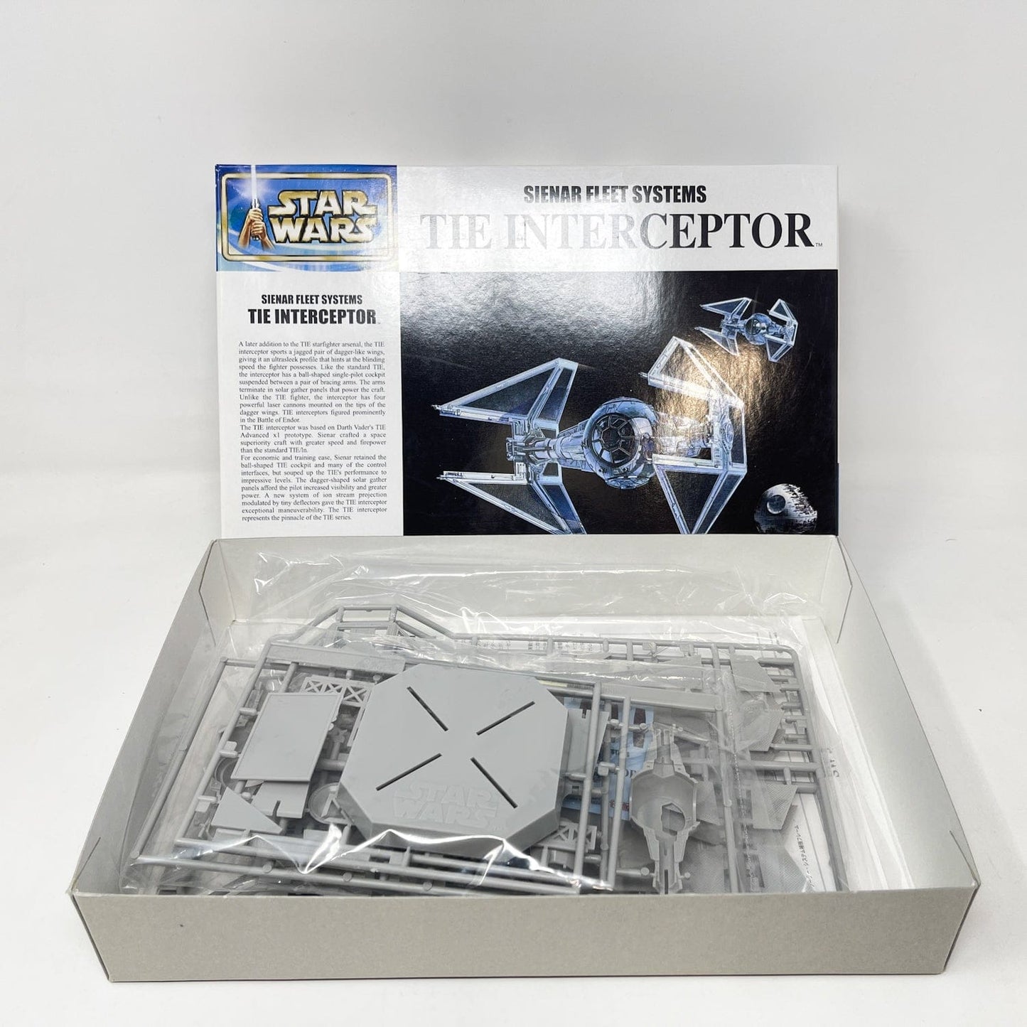 Vintage FineMolds Star Wars Modern Other FineMolds TIE Interceptor 1/72 Scale Star Wars Model Kit (2002)