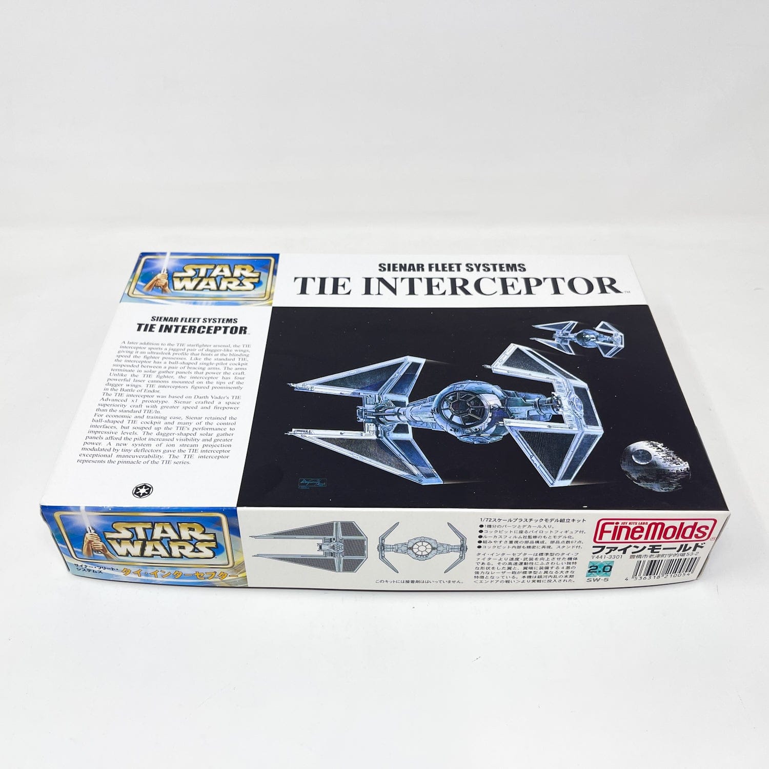 Vintage FineMolds Star Wars Modern Other FineMolds TIE Interceptor 1/72 Scale Star Wars Model Kit (2002)