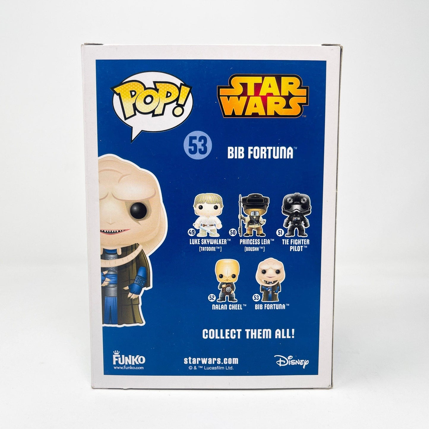 Vintage Funko Star Wars Modern POP Bib Fortuna - Funko POP #53 (Blue Box) Star Wars Bobble-Head