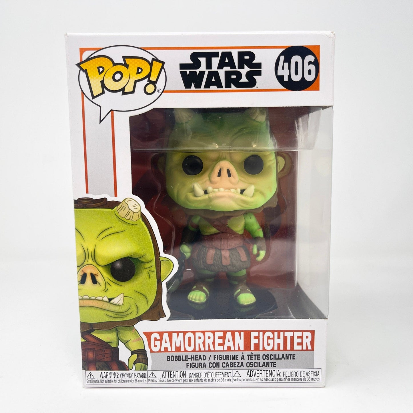 Vintage Funko Star Wars Modern POP Gamorrean Fighter - Funko POP #406 (White Box) Star Wars Bobble-Head