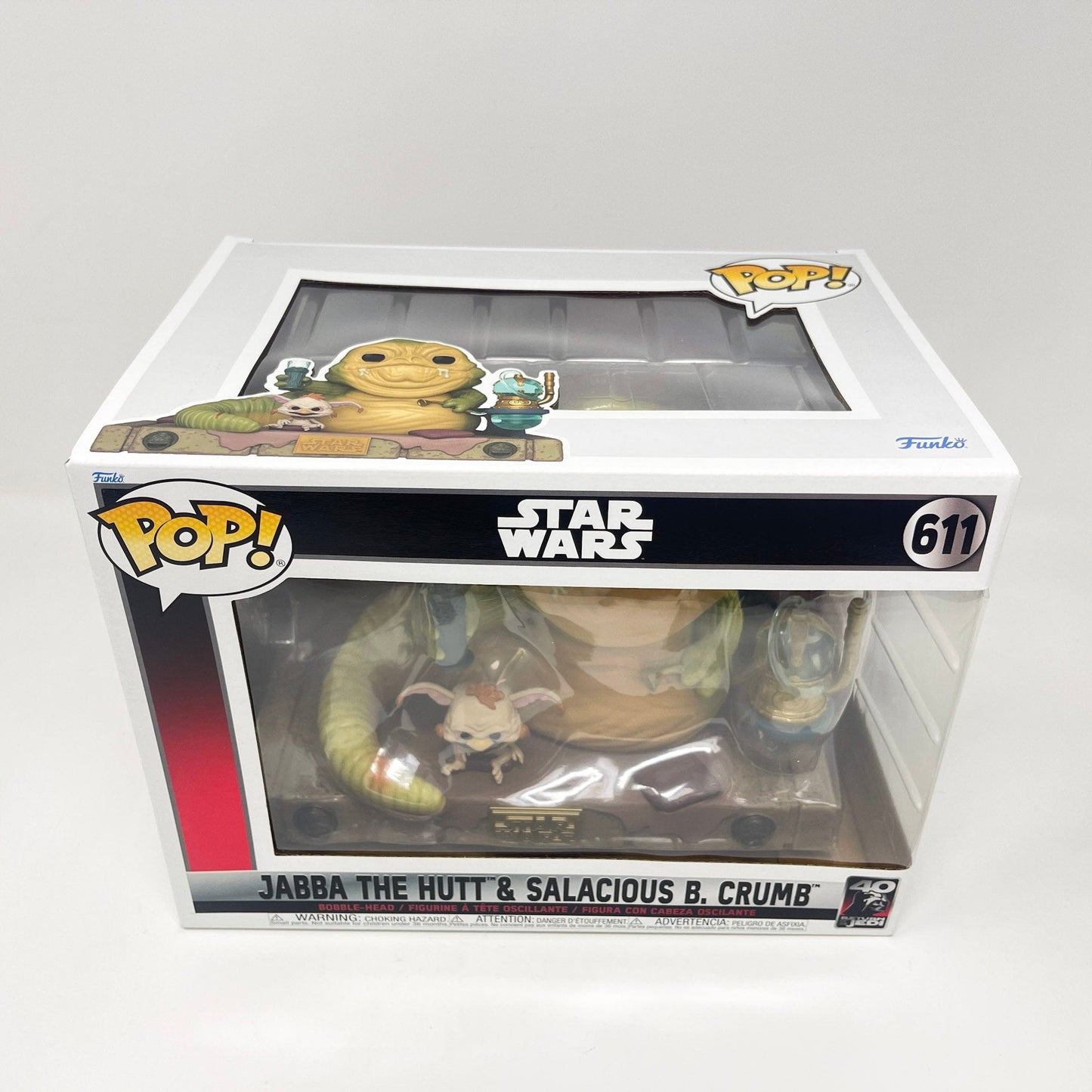 Vintage Funko Star Wars Modern POP Jabba The Hutt & Salacious B. Crumb - Funko POP #611