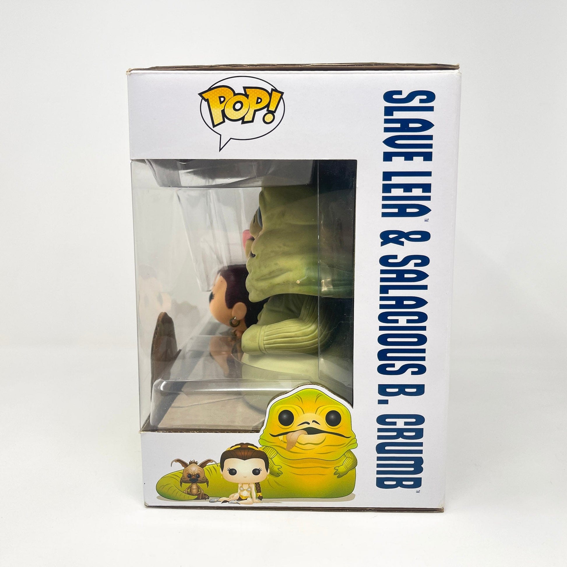 Vintage Funko Star Wars Modern POP Jabba the Hutt, Slave Leia & Salacious B. Crumb (3-Pack) - Funko POP (Blue Box) Star Wars Bobble-Heads