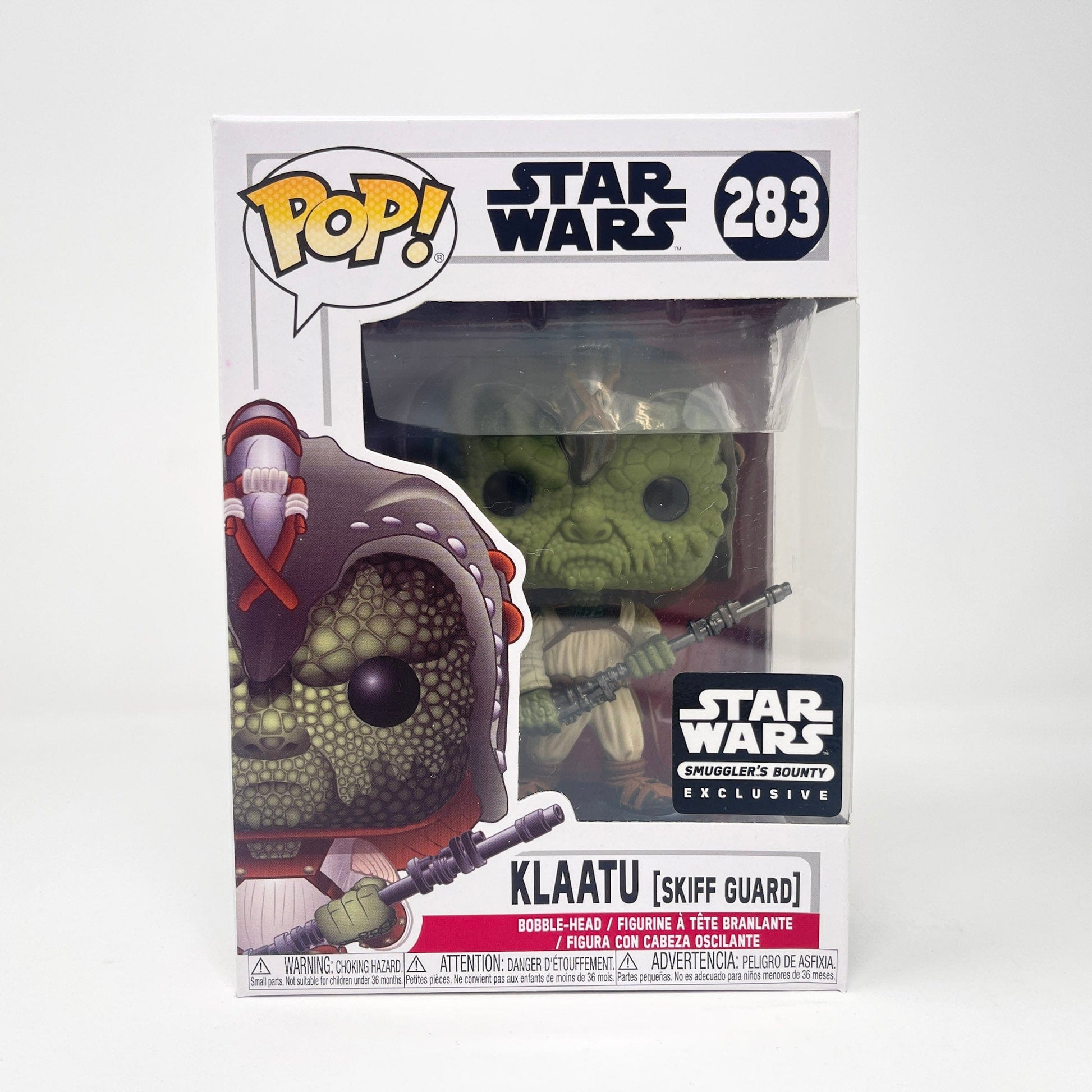 Vintage Funko Star Wars Modern POP Klaatu (Skiff Guard) - Funko POP #283 (White Box) Star Wars Bobble-Head