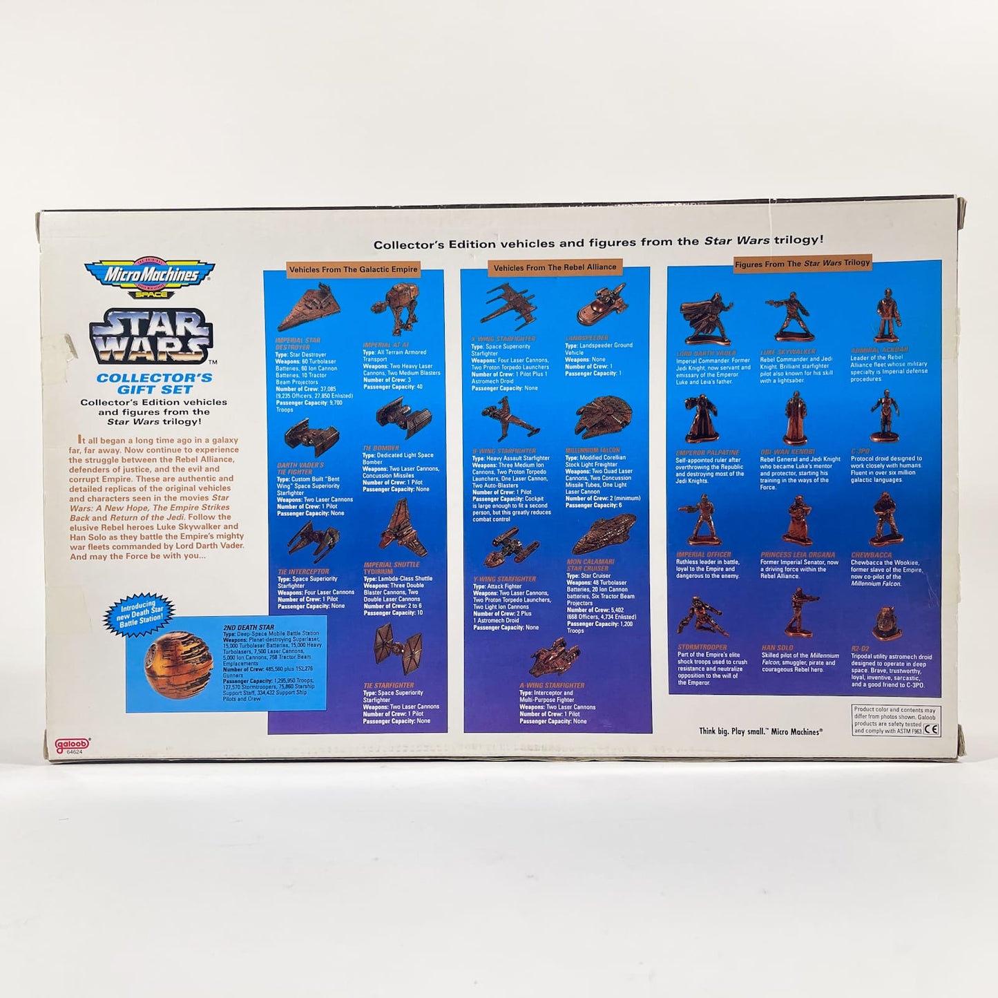 Vintage Galoob Star Wars Micro Star Wars Bronze Collector's Gift Set – Galoob Micro Machines (1995)