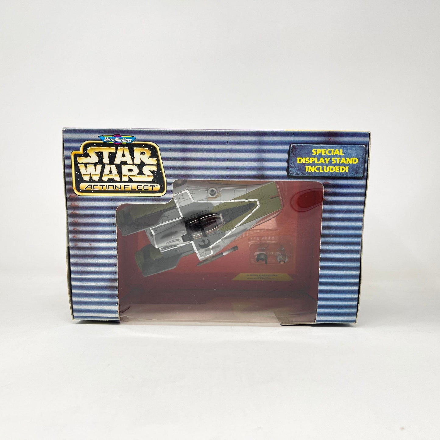 Vintage Galoob Star Wars Modern Ships A-Wing Fighter (Green) MISB (1996) - Action Fleet Micro Machines Star Wars
